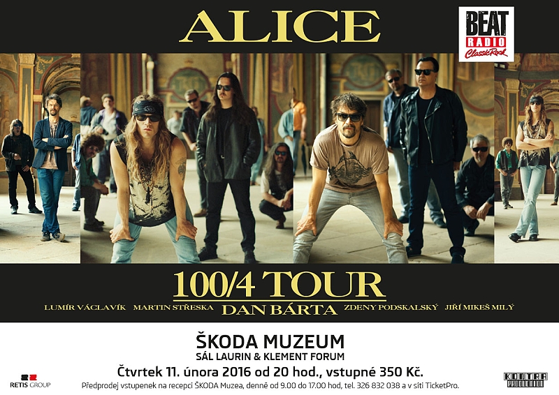 dan barta alice 1004 tour - plakát - Škoda Muzeum - český ráj v akci