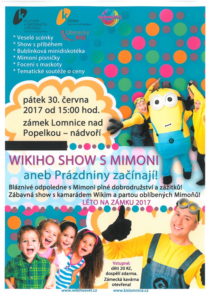 plakát-Wikiho show s Mimoni